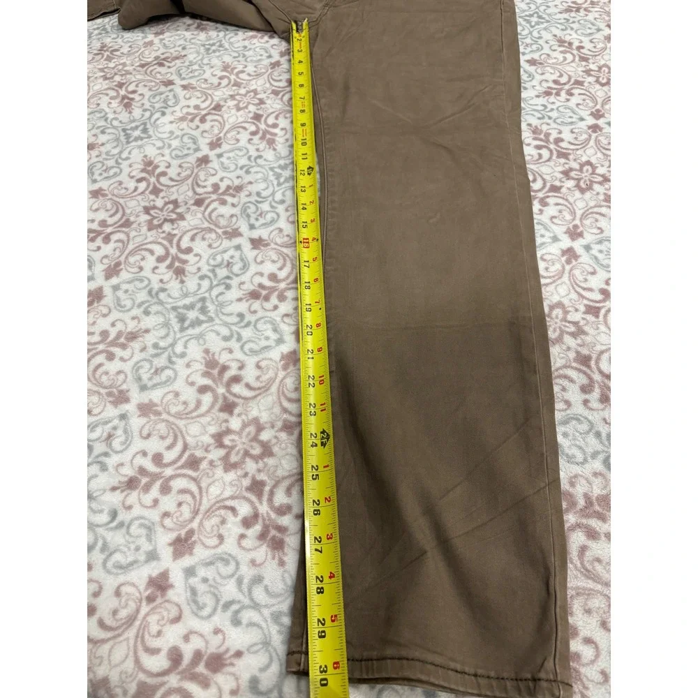 Lucky Brand 121 Slim Straight Brown Pants Mens 32x30 Cotton Stretch Chino - Picture 10 of 16